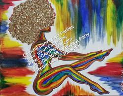 The image for Electric Lady (Pre-Sketched Canvas) - NO DISCOUNTS/NO COUPONS
